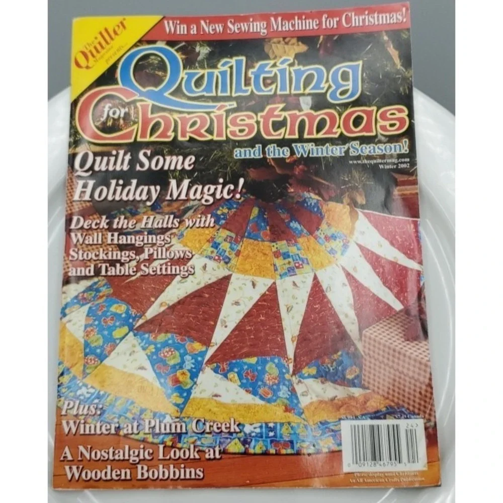 The Quilter Mag Quilting For Christmas & Winter 2002 Wall Hanging Stocking Table